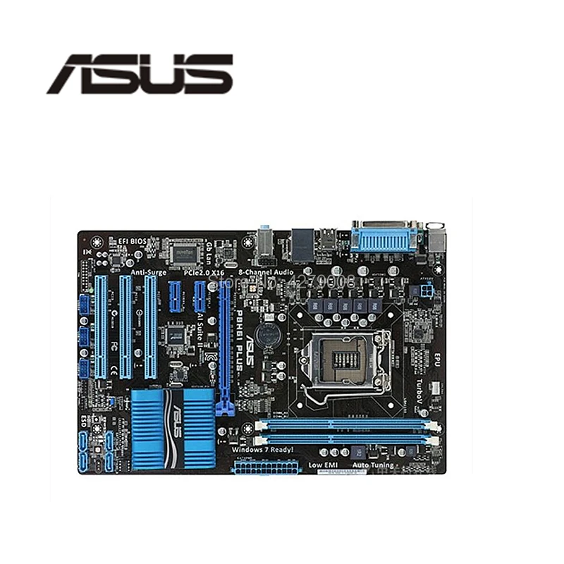 Разъем LGA 1155 для ASUS P8H61 PLUS материнская плата H61 i3 i5 i7 DDR3 16 ГБ б/у|Материнские платы| |