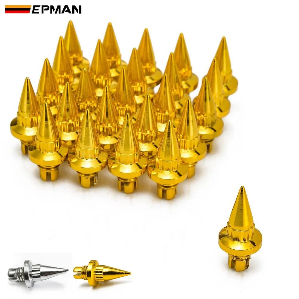 EPMAN-25 шт./лот Пластиковые обода губы Замена шип колеса заклепки/гайки для колеса Крышка губ винт болт шины EPAS056G