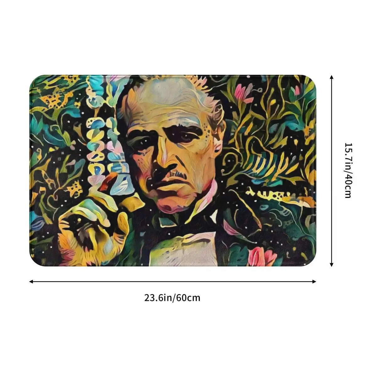 Абстрактный напольный коврик крестного отца ковер полиэстер нескользящий Декор