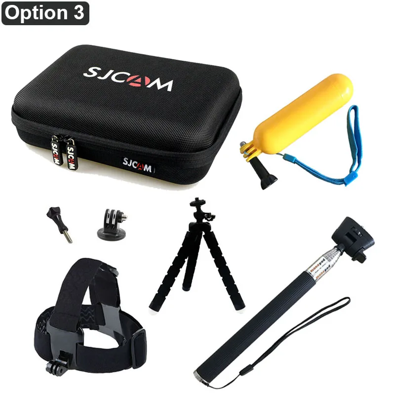 Option 3 Для Gopro аксессуары комплект для Go pro hero 7 6 5 4 Session сумка для хранения Чехол Набор Крепление для Xiaomi Yi 4K SJCAM SJ4000 eken H9 H9R - Цвет: Option 3