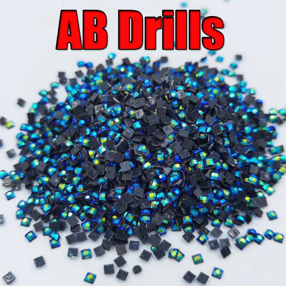 

Новинка 2021 г., квадратные сверла AB для рукоделия, алмазная живопись, вышивка Стразы, разноцветная Алмазная мозаика AB, много цветов, блестящая