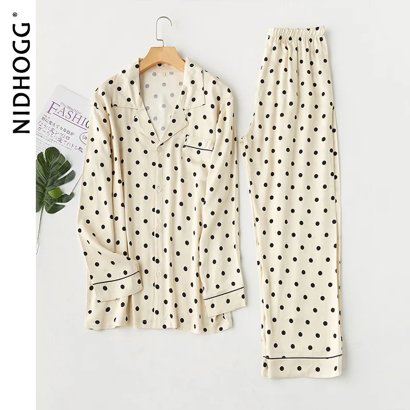 2020 атласная Желтая Пижама для влюбленных Женская пижама с длинными рукавами из