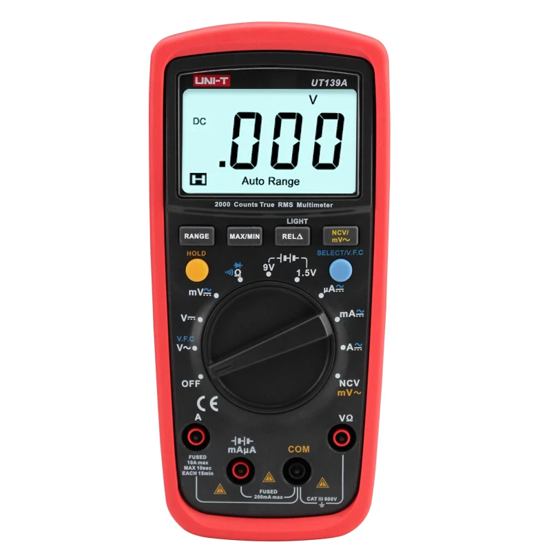Цифровой мультиметр UNI-T UT139A/UT139B/UT139C/UT139D/UT139E/UT139S тестер тока амперметрический