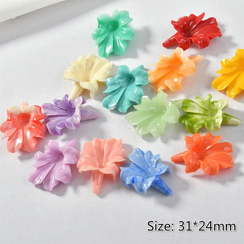 Натуральный коралловый смешанный полимерный материал прямые отверстия большой