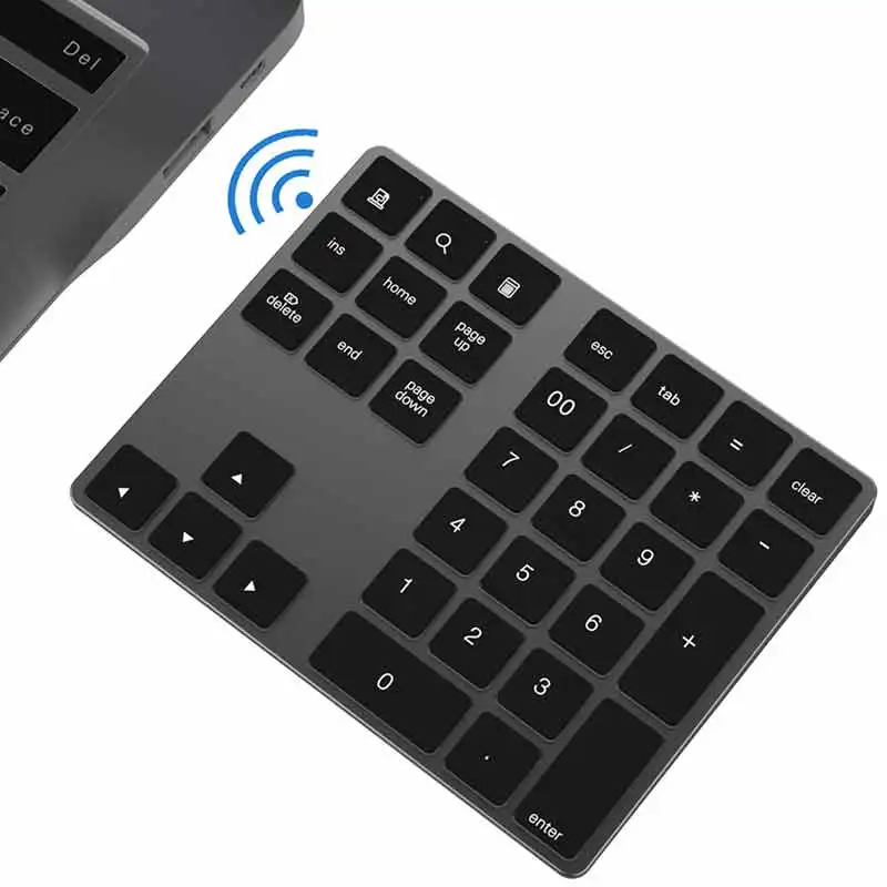 Suitable for the 34-key wireless Bluetooth mini numeric keypad aluminum alloy numbers | Компьютеры и офис
