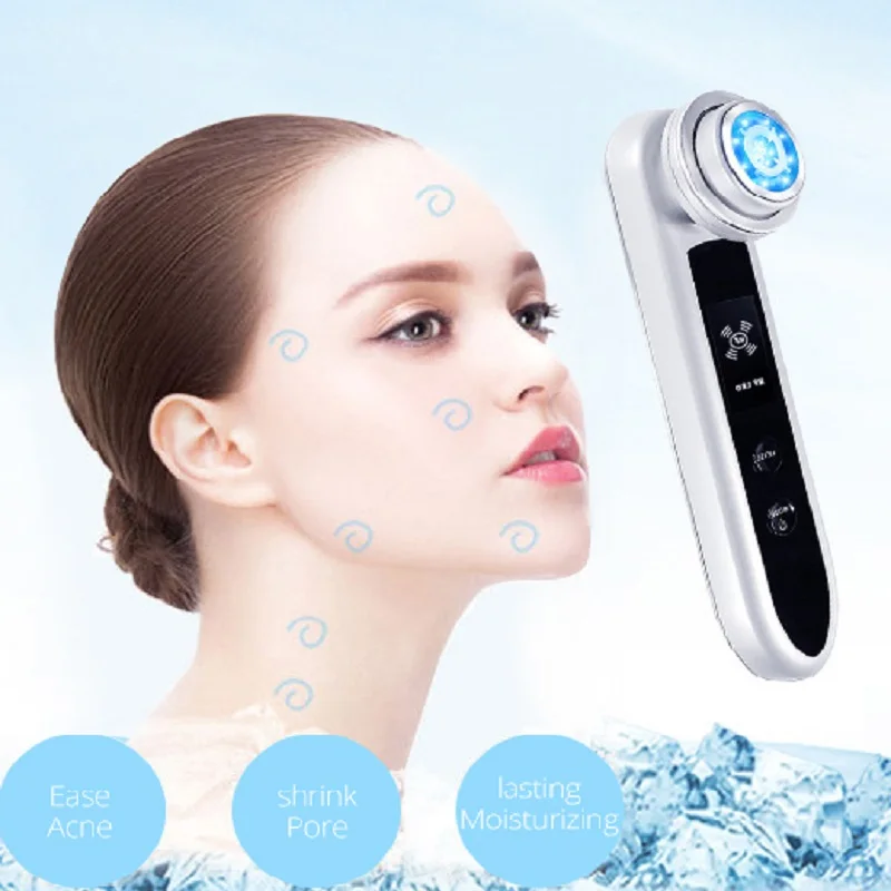 

RF Face Skin Rejuvenation Beauty Instrument Facial Deep Cleaning Beauty Tools Cold & Hot EMS Micro Current Skin Care Equipment