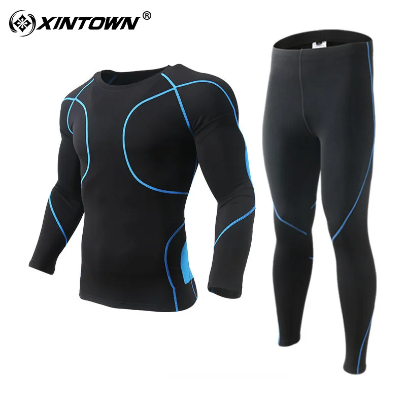 Спорт на открытом воздухе Зимние Колготки комплект для мужчин флисовое