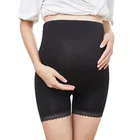 Женские шорты штаны для беременных женщин сексуальные кружевные боксеры с высокой талией Одежда для беременных Однотонные эластичные брюки