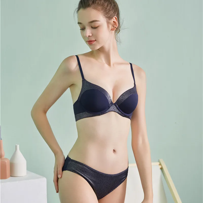

Комплект нижнего белья, мягкое резиновое кольцо, соблазнительный, с трехмерным бюстгальтером