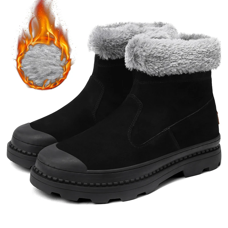 BACKCAMEL/Новинка 2018 года мужские ботинки с плюшевой подкладкой теплая хлопковая