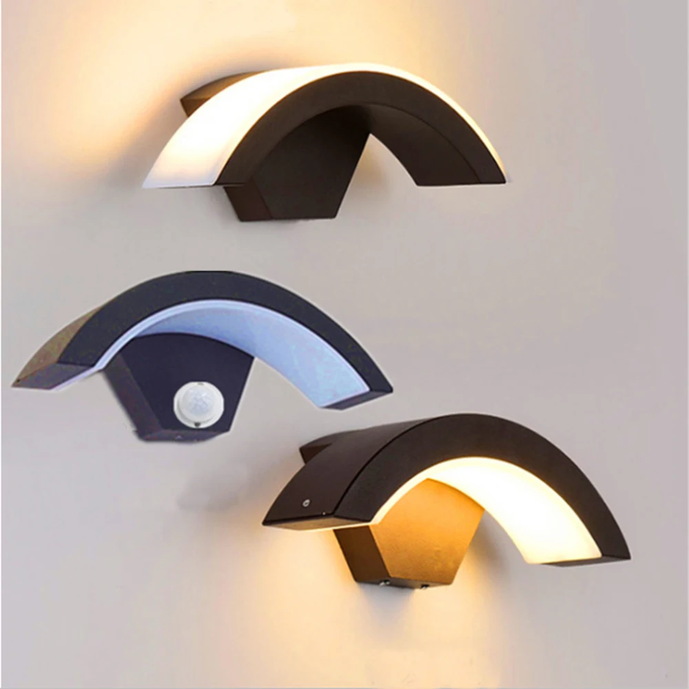 Светодиодный уличный водонепроницаемый светильник на стену простой креативный