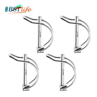 4x stainless steel 316 quick lock release trailer towing coupler safety pin bicycle stroller cargo stage leg hitch hook clip