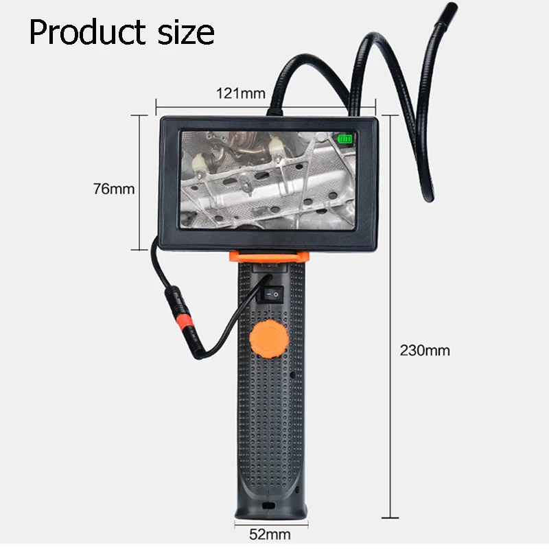 Эндоскоп HD с большим экраном 4 3 дюйма инструмент для технического обслуживания