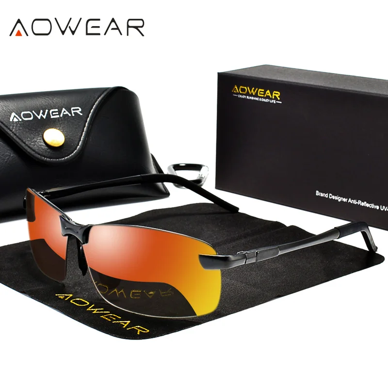 Солнцезащитные очки AOWEAR поляризационные для мужчин и женщин классические