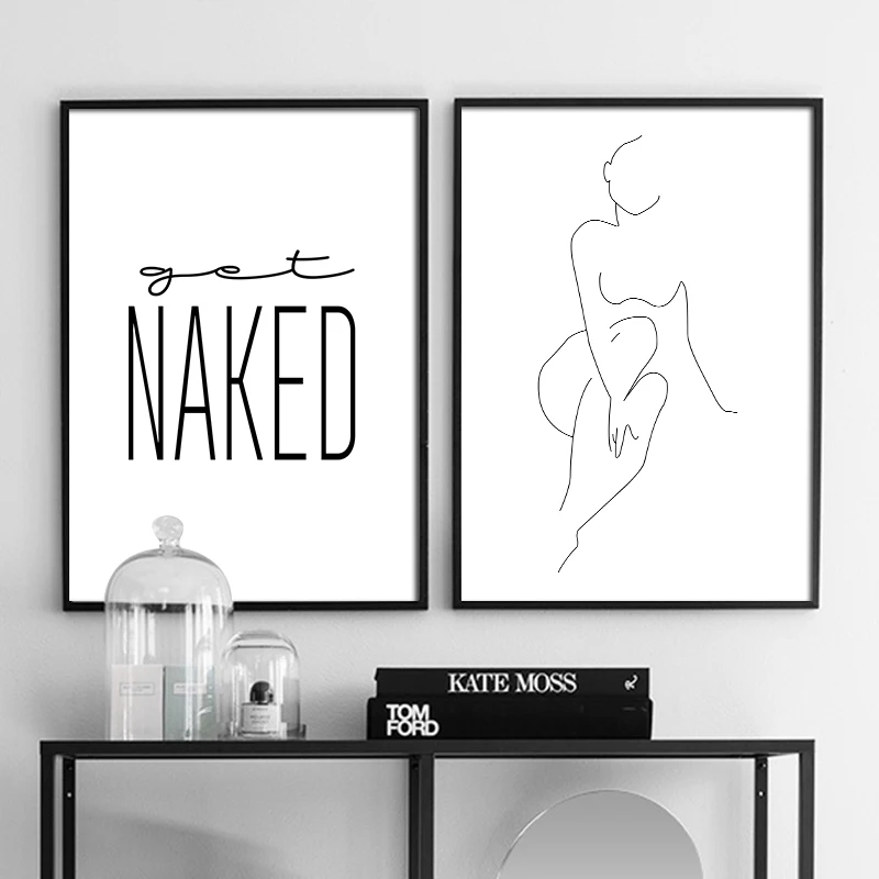 Современный художественный женский настенный постер для рисования тела