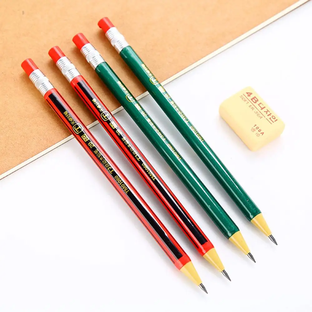 

2.0mm Simulated Pencil Mechanical Pencil Drawing Writing 2B Propelling Pencils for Kids School Supplies Korean Stationery