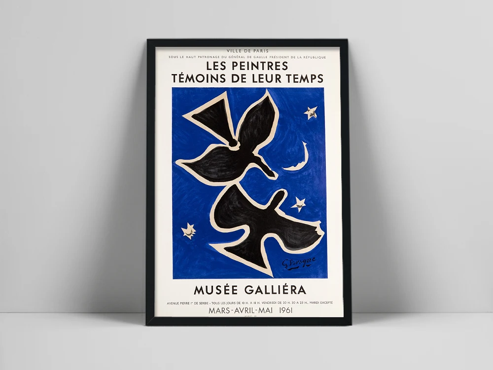 

Georges Braque poster, Braque exhibition print, Fauvism print, cubism, Georges Braque print, Exhibition poster