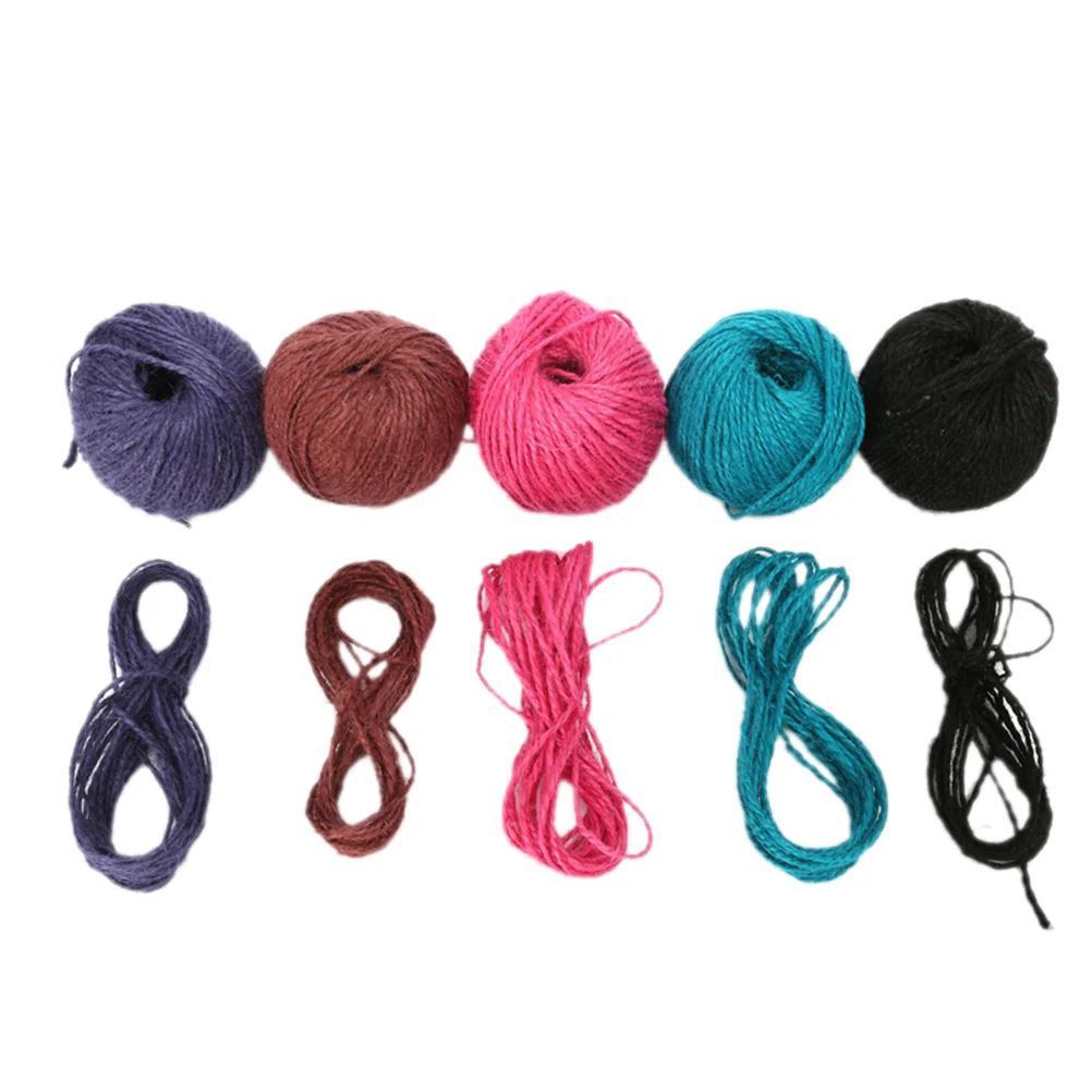 Джутовая веревка для подарка натуральный джутовый шпагат пеньковая в