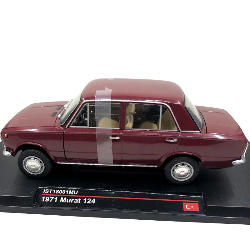 Литая Металлическая машинка из сплава в масштабе 1:18 русский автомобиль Lada Fiat