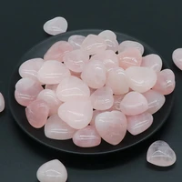 natural rose quartz stone heart shape ornaments pink crystal rough mineral ore fashion jewelry spiritual healing decoration gift