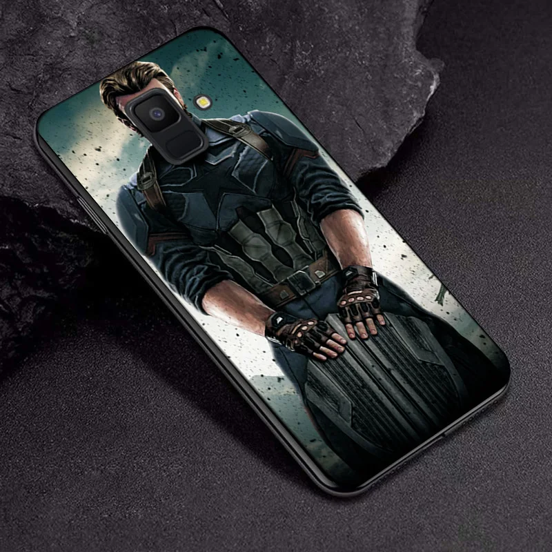 Для samsung Galaxy A6 plus чехол-накладка A8 plus Venom Joker черный чехол ТПУ для samsung A9 A7 A750 Железный человек бампер - Цвет: TPUBLK674