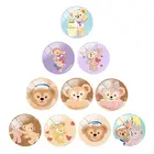 Disney 12 мм15 мм16 мм18 мм20 мм фото дуффи медведь и Ширли модный дизайн стеклянный кабошон купол с плоским основанием орнамент