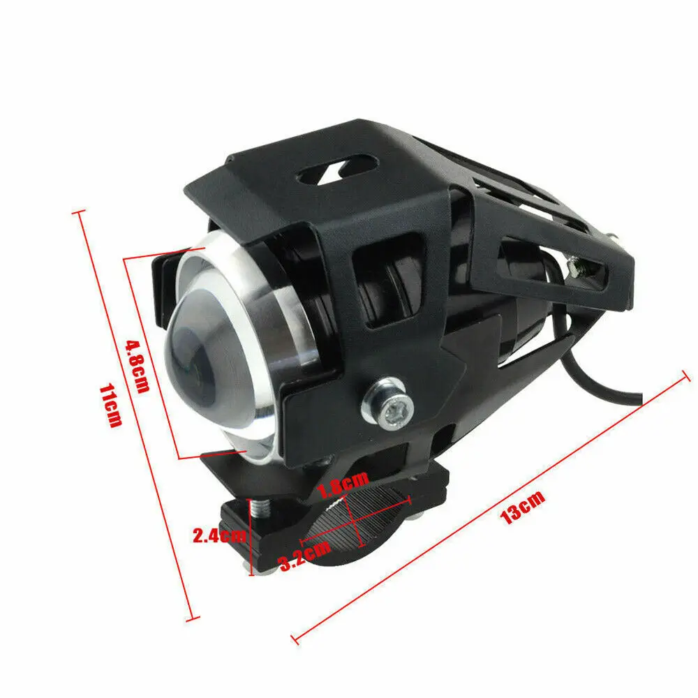 Черный U5 Светодиодный прожектор для мотоцикла Honda Yamaha BMW Kawasaki Suzuki KTM велосипедный