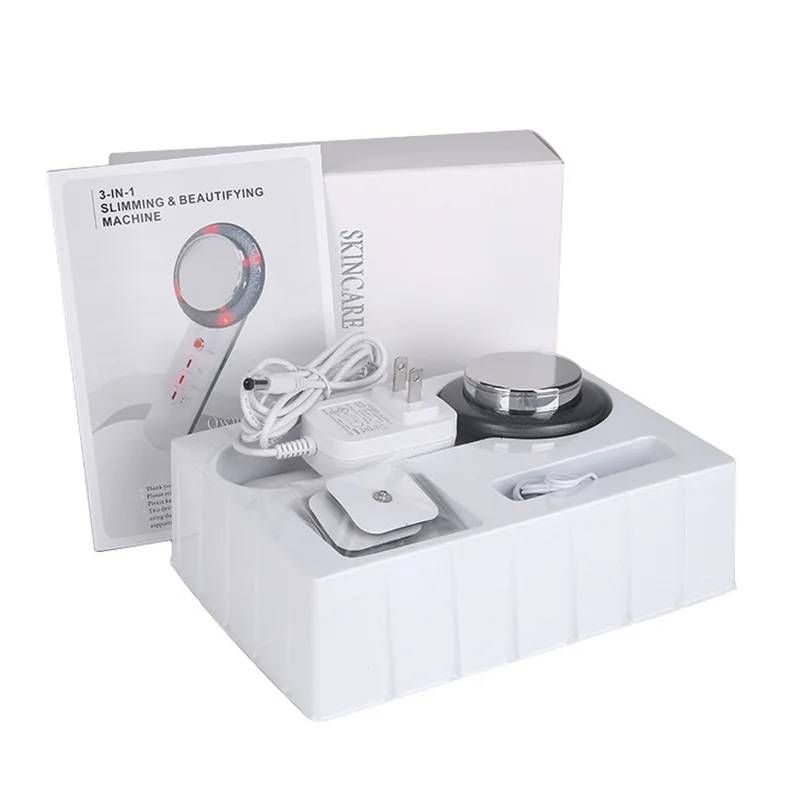 Ультразвуковой массажный гальванический фотонный спа-аппарат 3 в 1 для ухода за