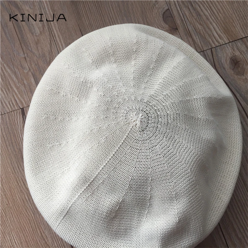 Женский берет из шерсти французского художника зимняя шапка капот для девочек