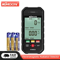 kkmoon kkm825 electromagnetic radiation detector electric field tester magnetics field radio test sound light alarm emf meter