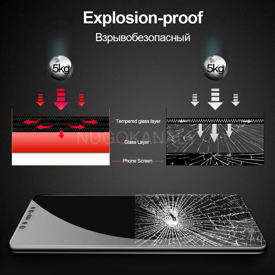 6D полное покрытие закаленное стекло для Xiaomi Redmi Note Mi Pocophone F1 Poco X3 M3 F2 10T 9T 10 9 9S 8 Pro Lite