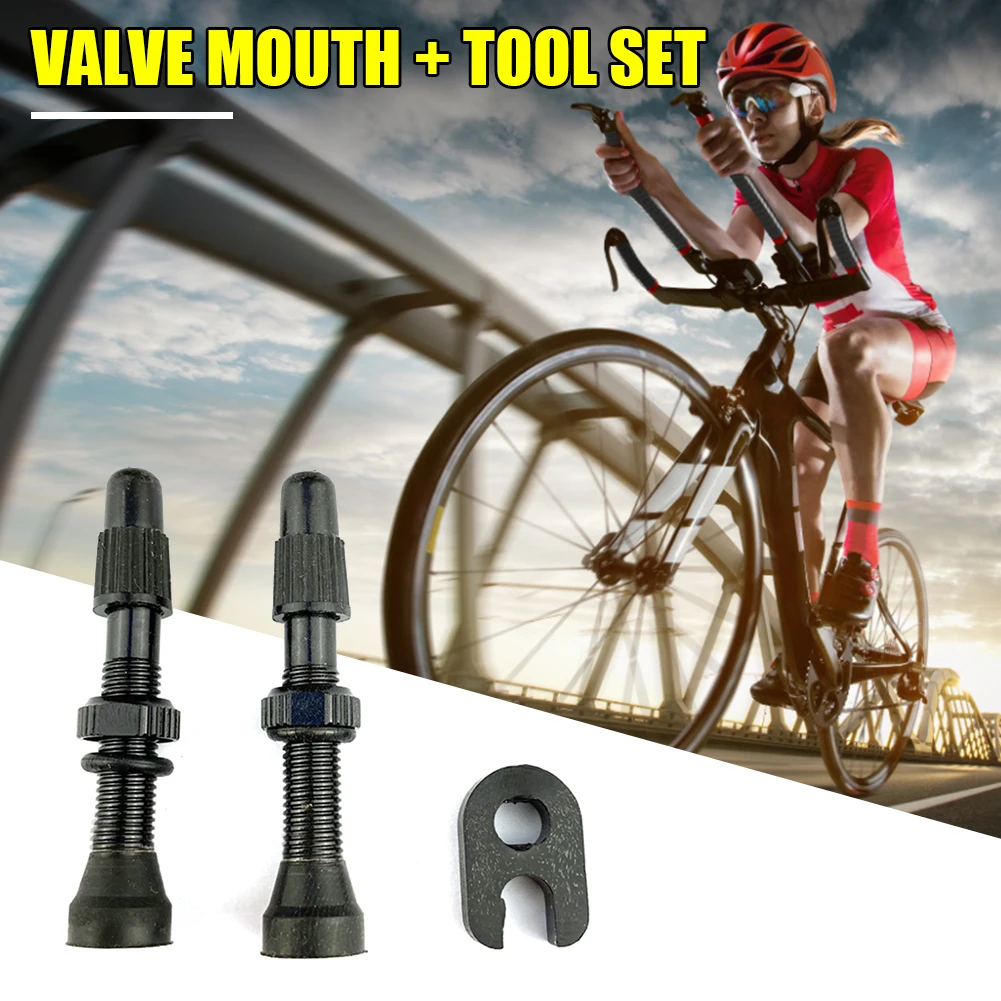 

Automobile Exterior Repair Components 1 Pair 48mm Alloy Stem Presta Valve Tool for Road Mountain Bike Tubeless Tire