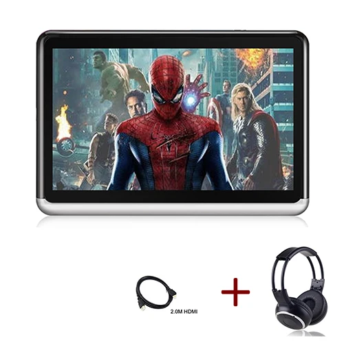 1X1HeadsetX2.0m HDMI YAZH, Android 6,0, 4500 мА/ч, аккумулятор, автомобильный подголовник, монитор, 1 шт., 1080 HD, с Wi-Fi, Bluetooth, HDMI, выход, USB, SD карта, без cd, DVD плеера - Цвет: 1X1HeadsetX2.0m HDMI