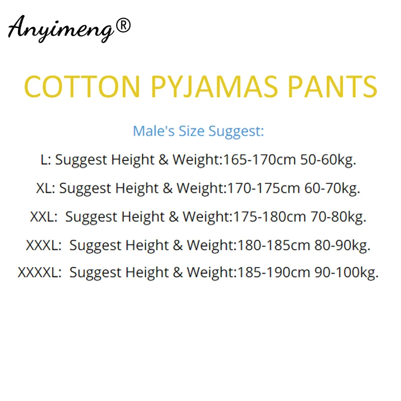 

Men's Sleep Bottoms Mens Soft Cotton Pyjamas Pants Boys Casual Pant with Pocket Tie-ankle Elastic Waist Solid Trousers for Men