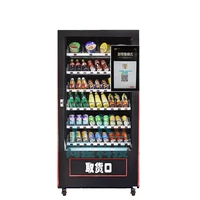 commercial combo vending machine scan code refrigerated beverage vendor machine for sell snack and beverage customizabled