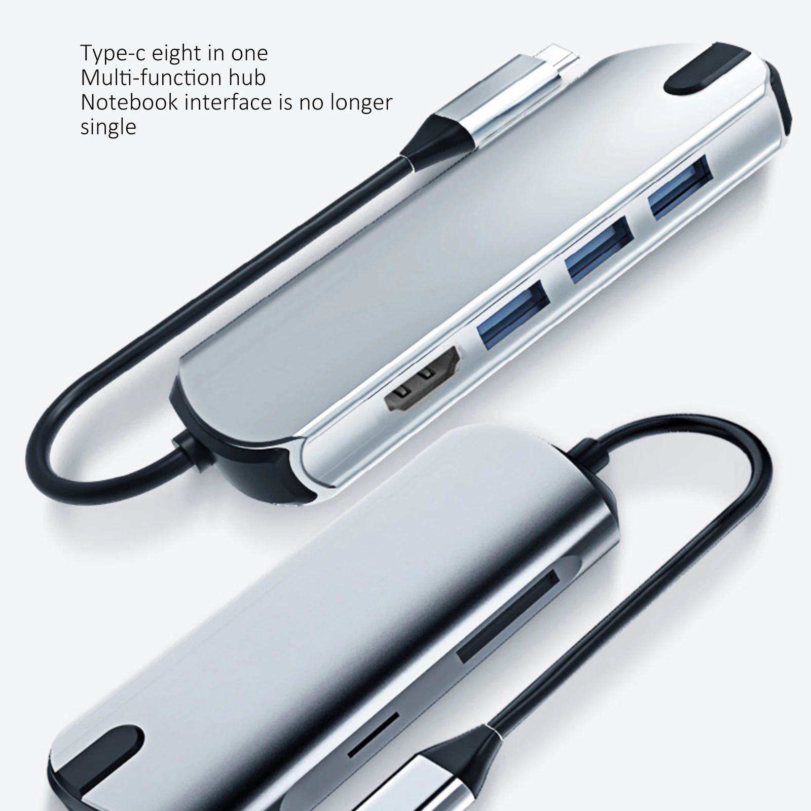 

8 In 1 PD Charging 4K USB Hub 3.0 Multi USB Splitter Transmission USB3.0 Adapter High Speed HUB Converter Interface Distributor