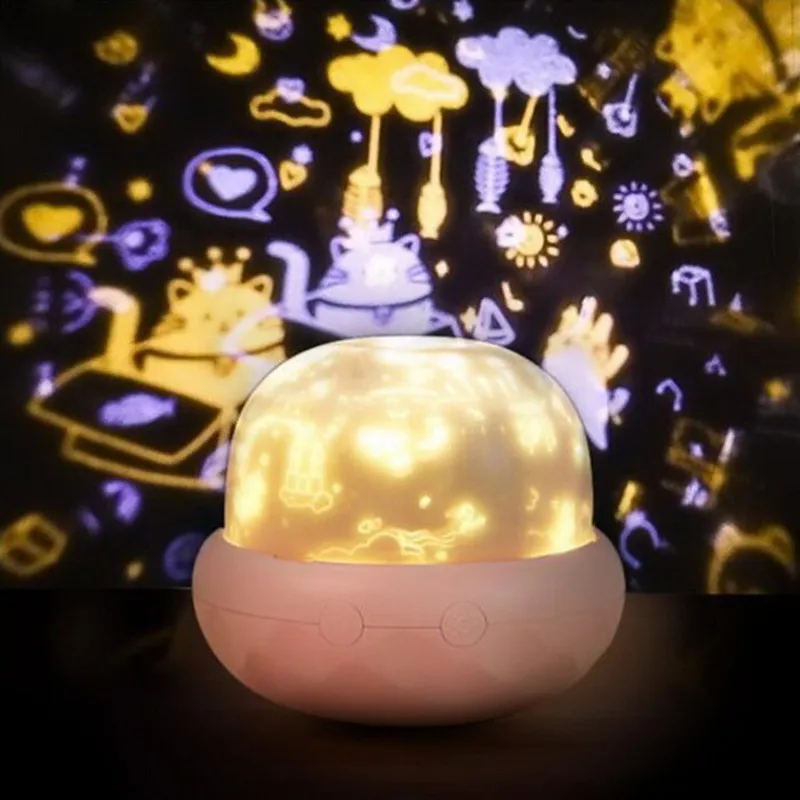 Mushroom Dream Starry Sky Projection Lamp Children's Birthday Gift Led Colorful Starry Sky Lamp Charging Cute Pet Night Light