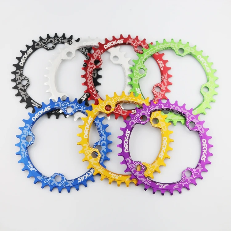 DECKAS Ultralight 104 BCD 32T 34T 36T MTB Bike NEW Chain-rings Round Chainwheel Cycling Bicycle Crankset Hot Sale | Спорт и