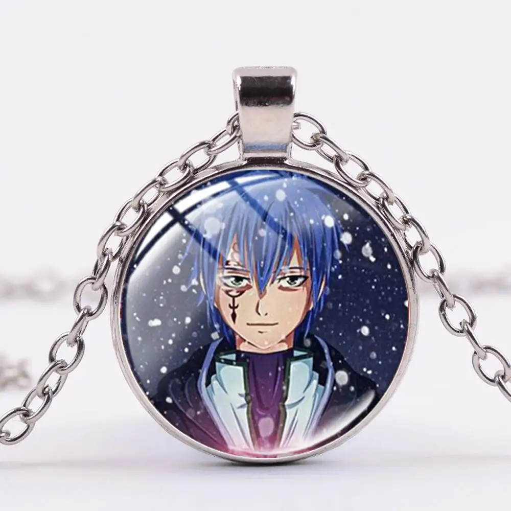 Горячее аниме ожерелье с хвостом Феи для мужчин и женщин стеклянный кабошон