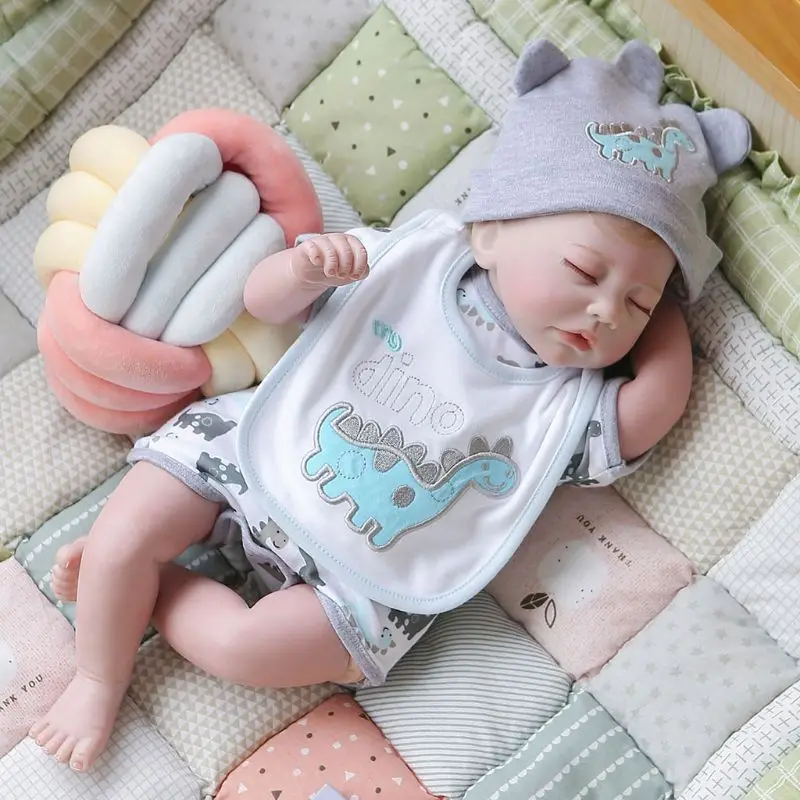 

48cm Realistic Doll Toddler Babies Cute Sleeping Girl Play Toy Pacifier Birthday Christmas Gift
