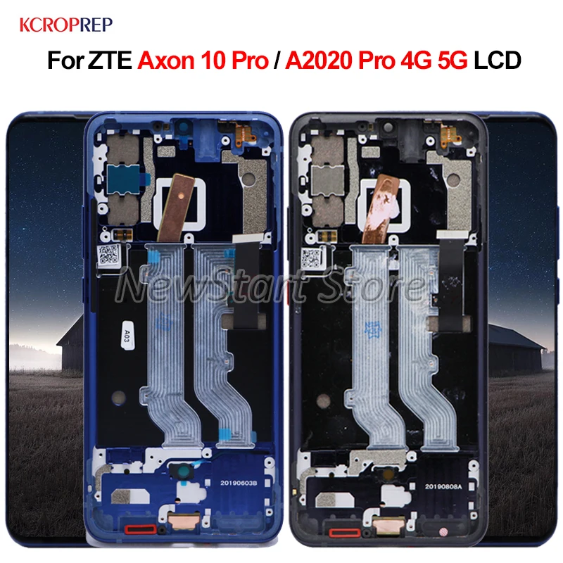 ЖК дисплей для ZTE Axon 10 Pro A2020 10Pro 4G5G кодирующий преобразователь сенсорного экрана в