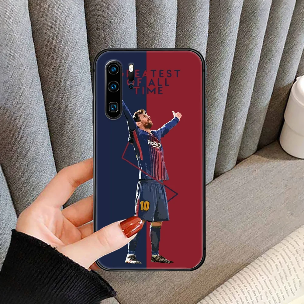 

Football superstar Messi 10 Phone case cover For Huawei P Mate Smart 10 20 30 40 Lite Z 2019 Pro black black cover fashion Etui