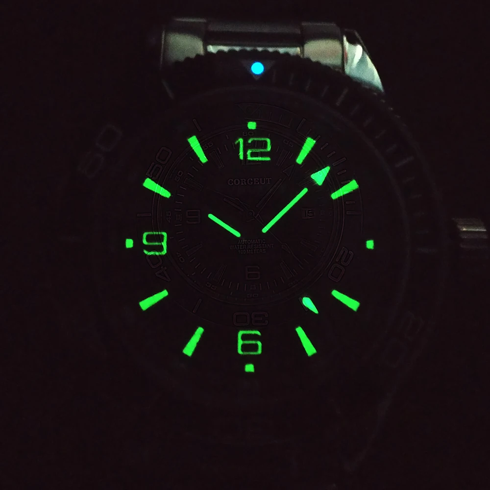 Часы мужские механические из нержавеющей стали 100 м | Наручные часы