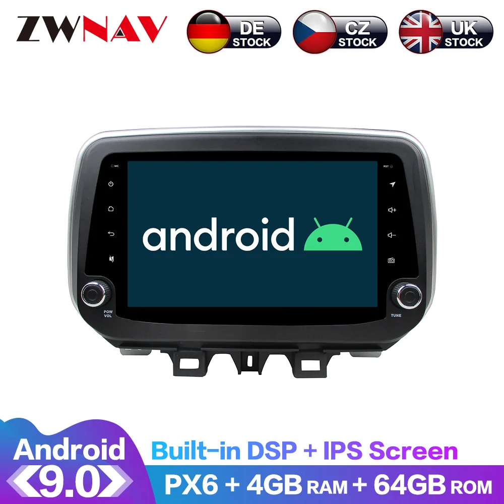 Android 9 IPS экран PX6 DSP для HYUNDAI IX35 Tucson 2018 2019 автомобильный без DVD GPS мультимедийный