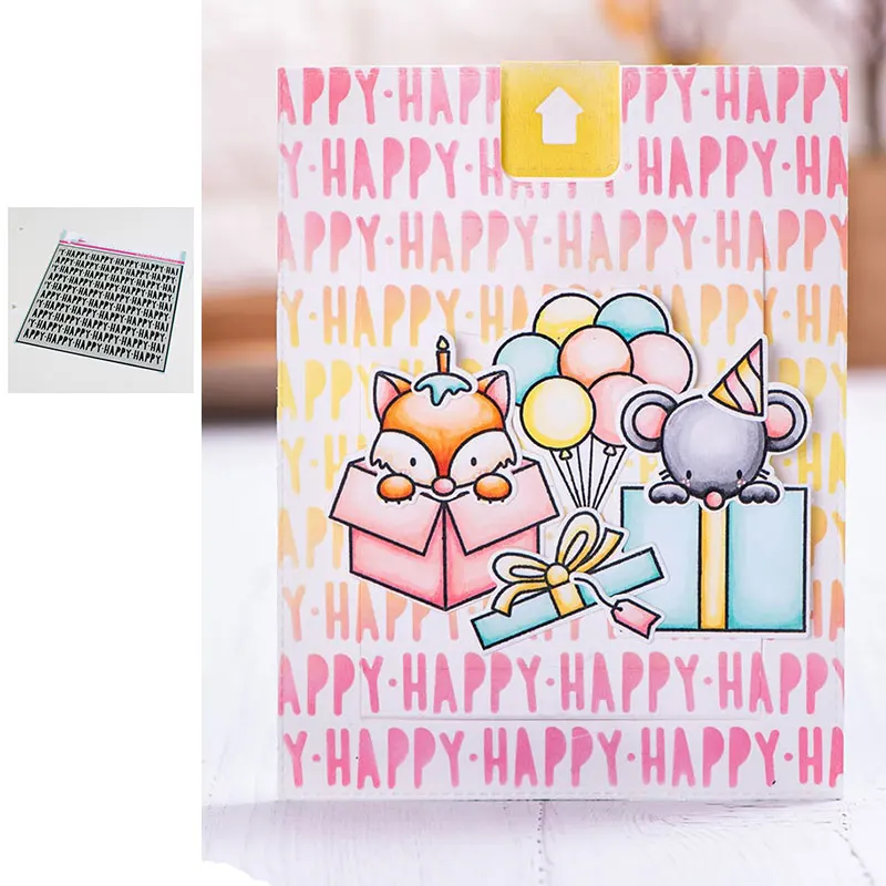 

HAPPY Stamps And Dies New Arrival 2021 Scrapbook Dariy Decoration Stencil Embossing Template Diy Greeting Card Albums