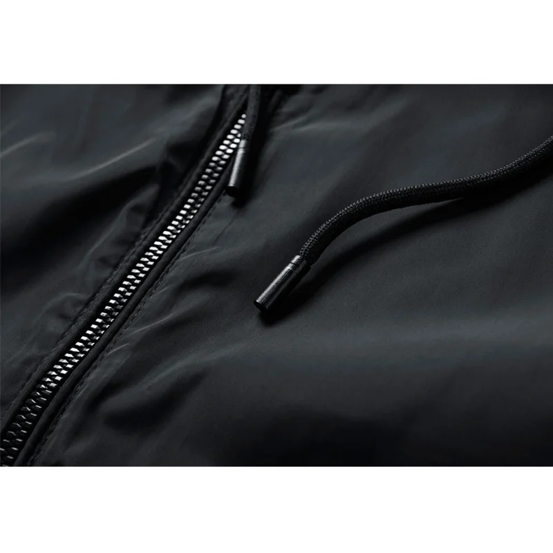 

AIOPESON Simple Hoodied Jacket Men Casual Solid Color Zipper Streetwear Bomber Jacket New Autumn Sports Outwear Men Clothing