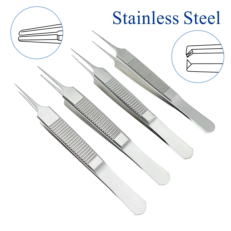 

1pcs Fine Plastic Tweezers Liposuction Eyelid Tools Fue Hair Transplant Forceps