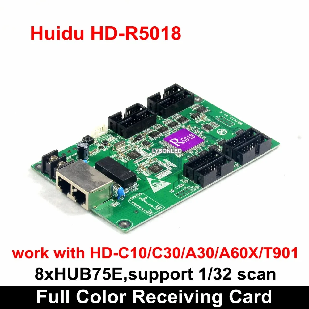 Huidu HD-R5018, полноцветная приемная карта, поддержка 1/32 сканирования, внутренняя светодиодная видеостена с HD-C1C5 C35C A3 HD-T901