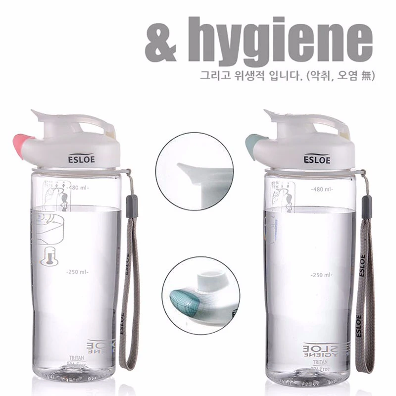 Креативный дизайн с защитой от губ разделяющая стаканчик пластиковая бутылка