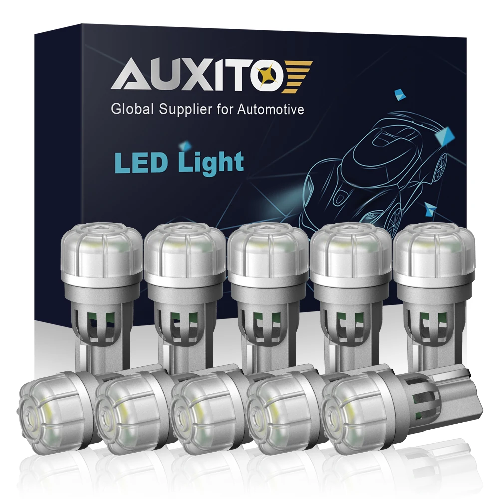 

Лампа светодиодсветодиодный Автомобильная AUXITO T10 W5W, 10 шт., 3-SMD 194, для Kia, Nissan, Lexus, Honda, Toyota, белая, красная, желтая, автомобисветильник лампа 168 3020